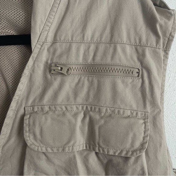 Woolrich Vintage Utility Outdoor Vest men’s large made in Macau British tan size - Picture 5 of 13